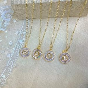 Stainless Steel Letter Charm Necklace